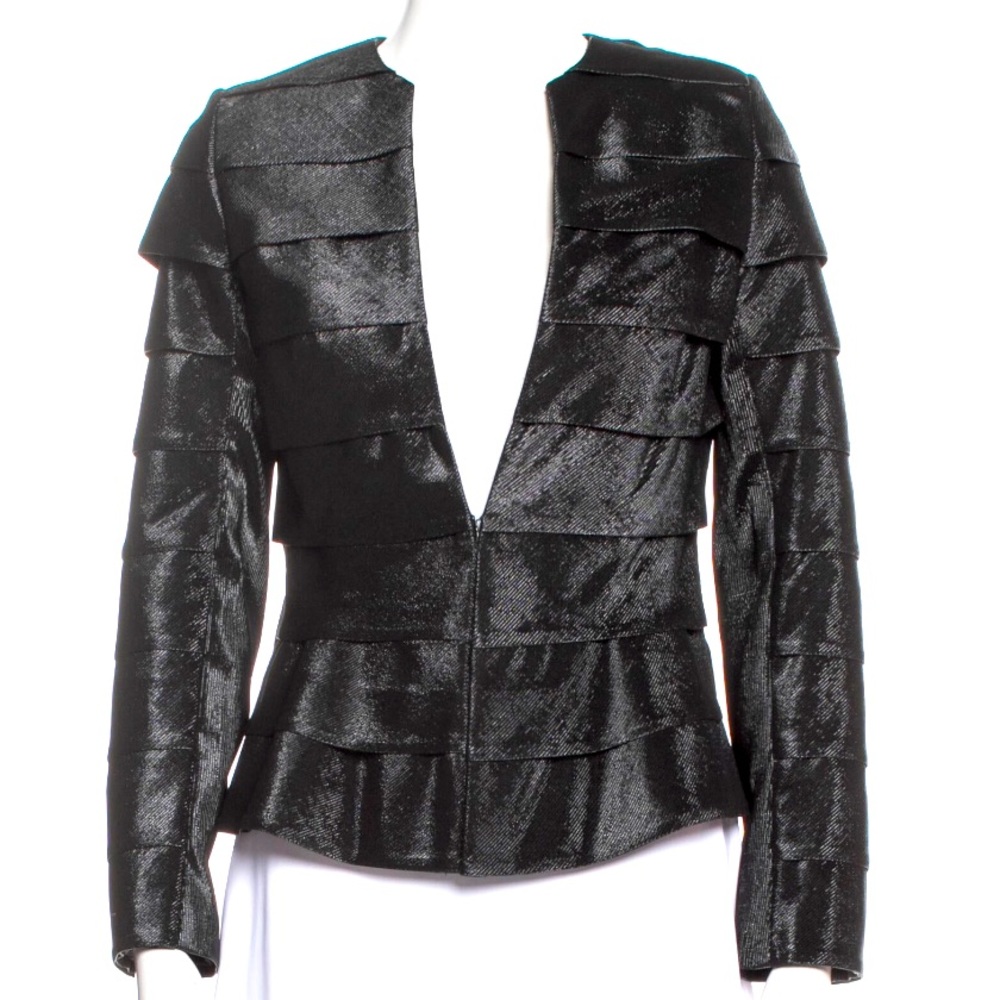 Rene Ruiz black shimmering 
Evening Jacket
Size: 2/ with tag.